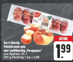 Edeka Gut & günstig plattpfirsiche gelb Angebot