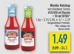 diska Werder tomaten ketchup Angebot