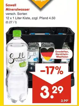 Netto Marken-Discount Sawell mineralwasser Angebot