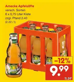 Netto Marken-Discount Amecke apfelsäfte Angebot