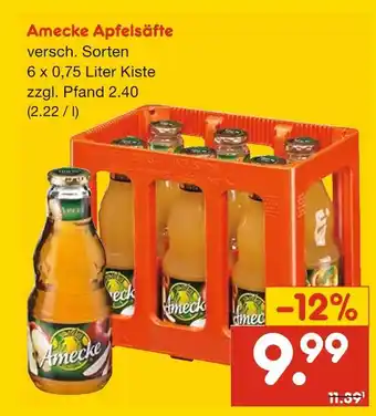 Netto Marken-Discount Amecke apfelsäfte Angebot