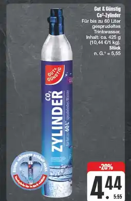 Edeka Gut & günstig co²-zylinder Angebot