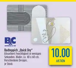 diska B&c badteppich quick dry Angebot