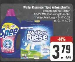 E-Center Weiße riese oder spee vollwaschmittel Angebot