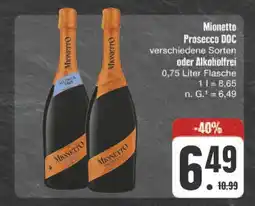 E-Center Mionetto prosecco doc verschiedene sorten Angebot