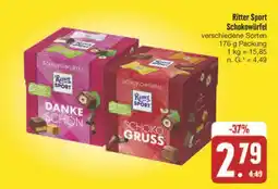 E-Center Ritter sport schokowürfel Angebot