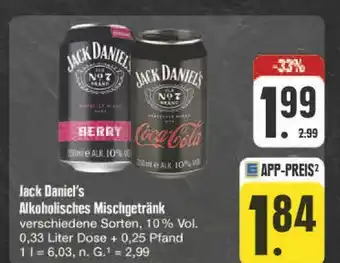 E-Center Jack daniel's alkoholisches mischgetränk Angebot