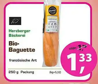 Erdi Biomarkt Herzberger Bäckerei Bio-baguette Angebot