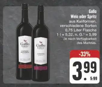 E-Center Gallo family wein Angebot
