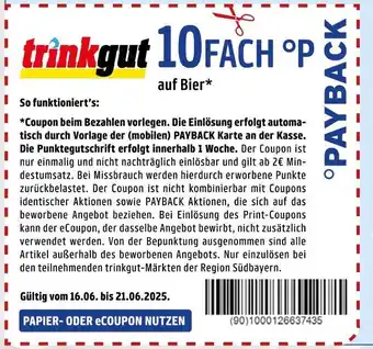 trinkgut Payback 10fach °p Angebot