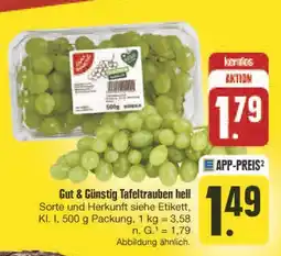 E-Center Gut & günstig tafeltrauben hell Angebot
