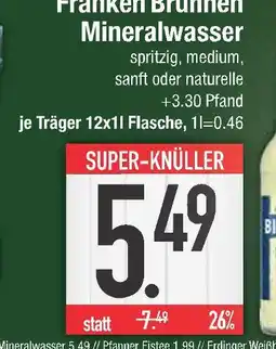 Edeka Franken brunnen mineralwasser Angebot