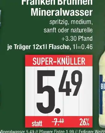 Edeka Franken brunnen mineralwasser Angebot