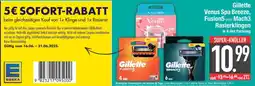 Edeka Gillette venus spa breeze, fusion5 oder mach3 rasierklingen Angebot