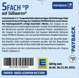 Edeka Payback süßwaren Angebot