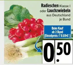 Edeka Radieschen oder lauchzwiebeln Angebot