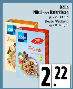 Edeka Kölln müsli oder haferkissen Angebot