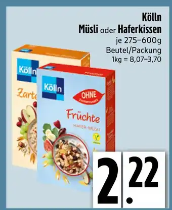 Edeka Kölln müsli oder haferkissen Angebot