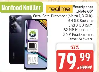Marktkauf Realme smartphone „note 60“ Angebot