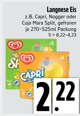 Edeka Langnese capri, nogger oder cuja mara split Angebot