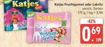 Marktkauf Katjes katjes fruchtgummi oder lakritz Angebot