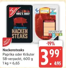 Marktkauf Bbq's best nackensteaks paprika Angebot