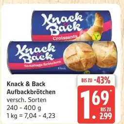 Marktkauf Knack & back aufbackbrötchen Angebot