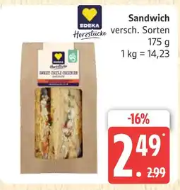 Marktkauf Edeka herzstücke sandwich Angebot