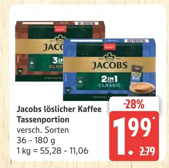 Marktkauf Jacobs löslicher kaffee tassenportion Angebot