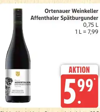 Marktkauf Ortenauer weinkeller affenthaler spätburgunder Angebot