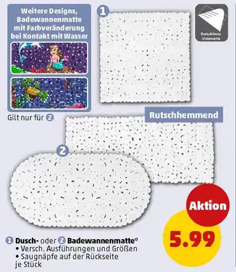 PENNY Dusch- oder Badewannenmatte Angebot