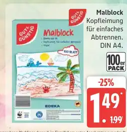 Marktkauf Gut & günstig malblock Angebot