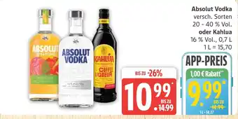 Marktkauf Absolut absolut vodka Angebot