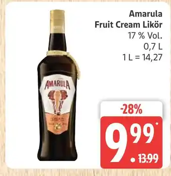 Marktkauf Amarula fruit cream likör Angebot