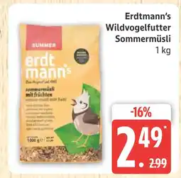 Marktkauf Erdtmann's wildvogelfutter sommermüsli Angebot