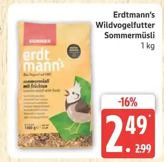 Marktkauf Erdtmann's wildvogelfutter sommermüsli Angebot