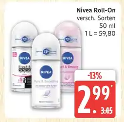 Marktkauf Nivea roll-on Angebot