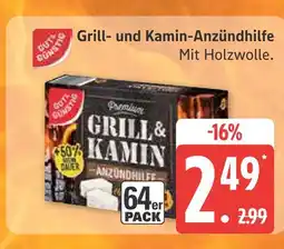Marktkauf Gut&günstig grill- und kamin-anzündhilfe Angebot