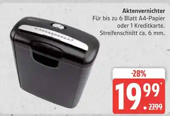 Marktkauf Aktenvernichter Angebot