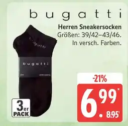 Marktkauf Bugatti herren sneakersocken Angebot