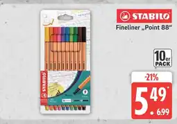 Marktkauf Stabilo fineliner point 88 Angebot