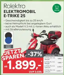 Marktkauf Rolektro elektromobil e-trike 25 Angebot