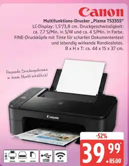 Marktkauf Canon multifunktions-drucker „pixma ts3355“ Angebot