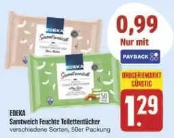 E-Center Edeka samtweich feuchte toilettentücher Angebot