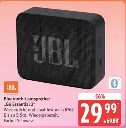 Marktkauf Jbl bluetooth-lautsprecher „go essential 2“ Angebot
