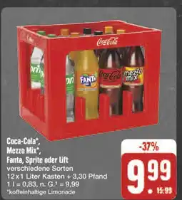 E-Center Coca-cola coca-cola oder mezzo mix oder fanta oder sprite oder lift Angebot