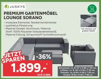 Marktkauf Juskys premium gartenmöbel lounge sorano Angebot