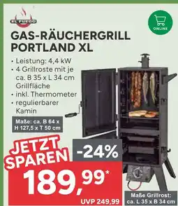 Marktkauf El fuego gas-räuchergrill portland xl Angebot