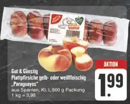 E-Center Gut & günstig plattpfirsiche gelb- oder weißfleischig paraguayos Angebot