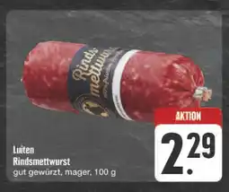 E-Center Luiten rindsmett-wurst Angebot